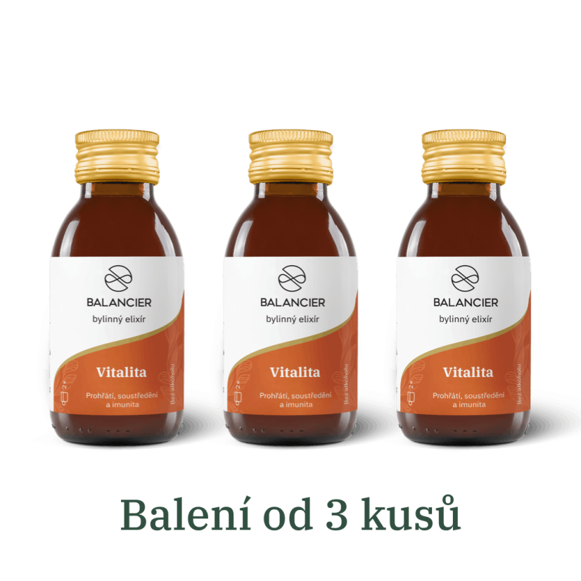 Vitalita - elixír prehriatia a imunity 100 ml - Balenie kusov: 12 kusov